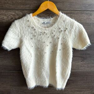 Knit Zara top with applications